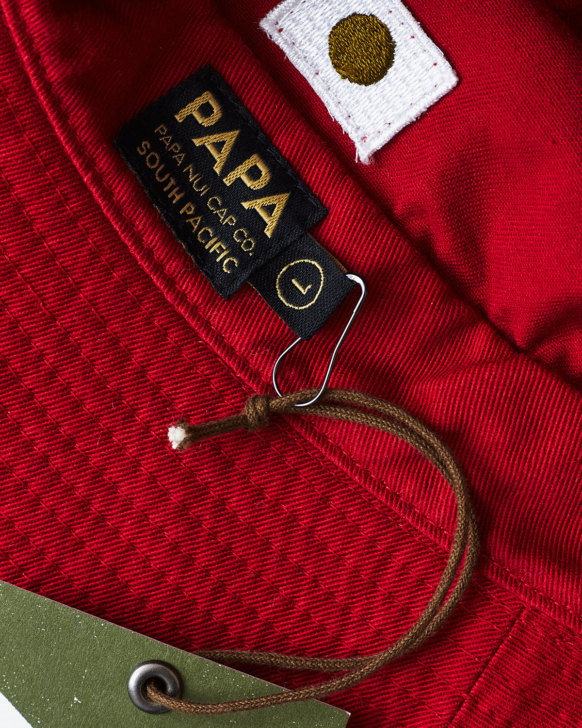 Papa Nui Cap Co. Sierra Red Cotton Hat