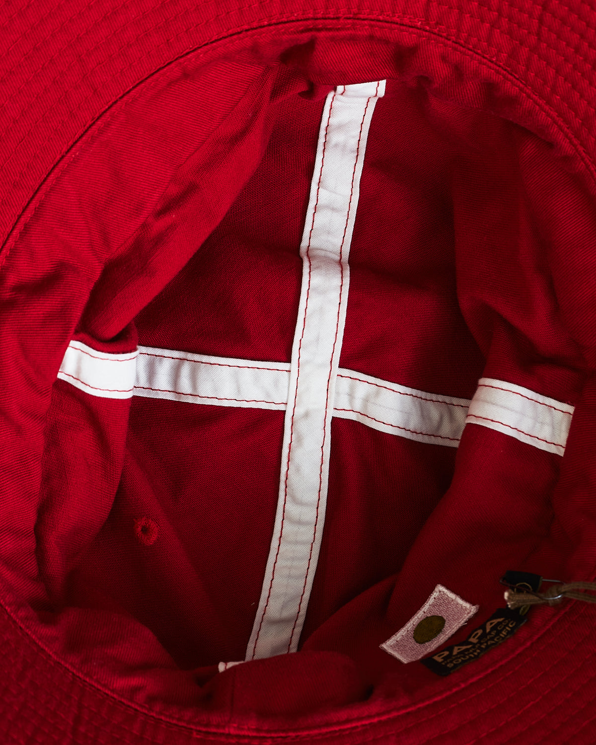 Papa Nui Cap Co. Sierra Red Cotton Hat
