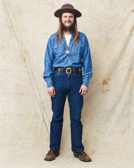 Bryceland's The Cowboy Label Sawtooth Westerner Shirt Chambray