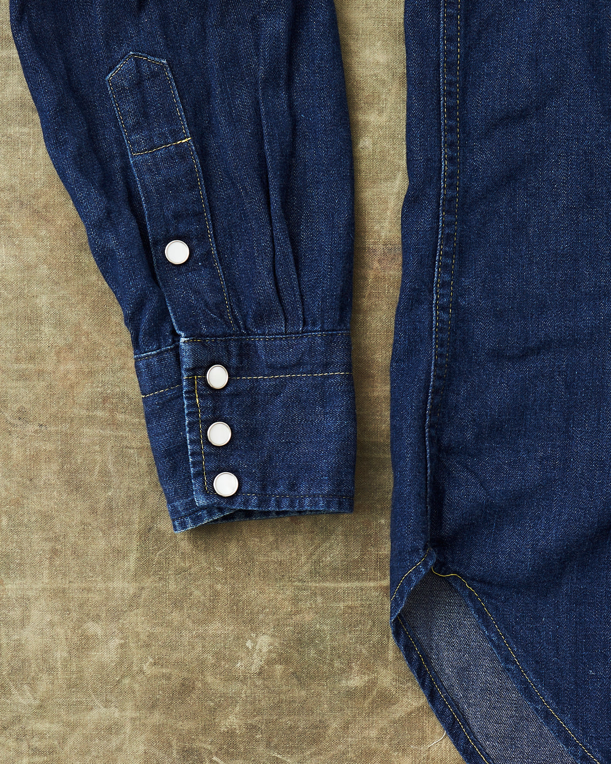 Second Hand Joe McCoy Sawtooth Denim Western Shirt Size M (15-15,1/2)