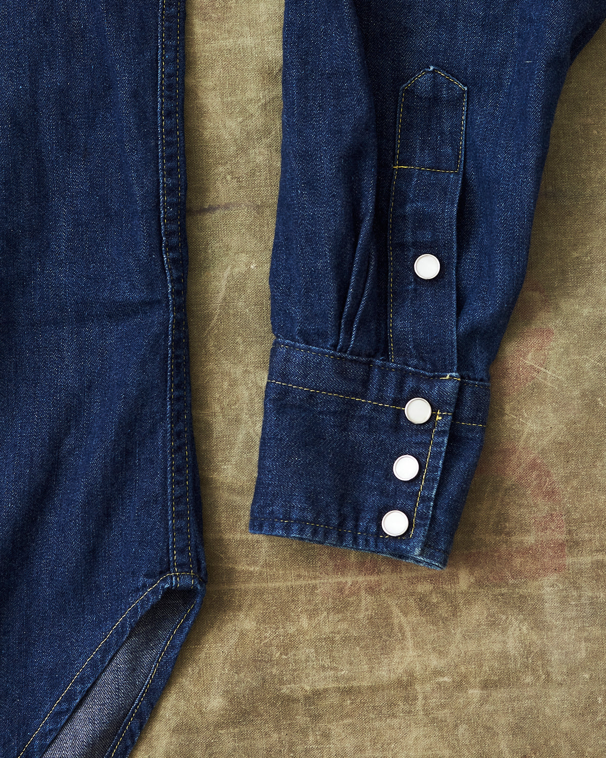 Second Hand Joe McCoy Sawtooth Denim Western Shirt Size M (15-15,1/2)