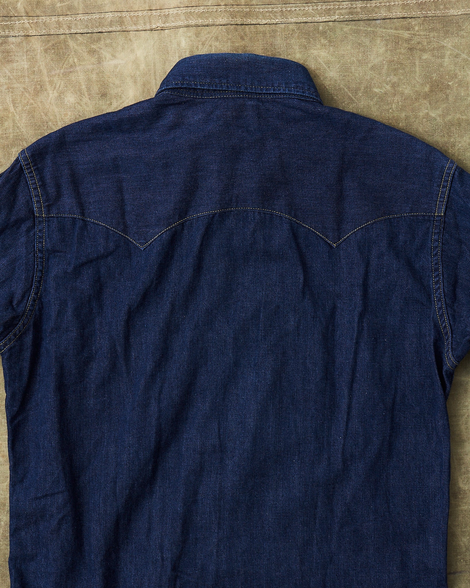 Second Hand Joe McCoy Sawtooth Denim Western Shirt Size M (15-15,1