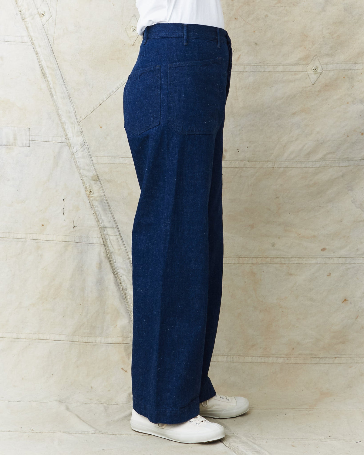 OrSlow Piped Straight Denim Pants