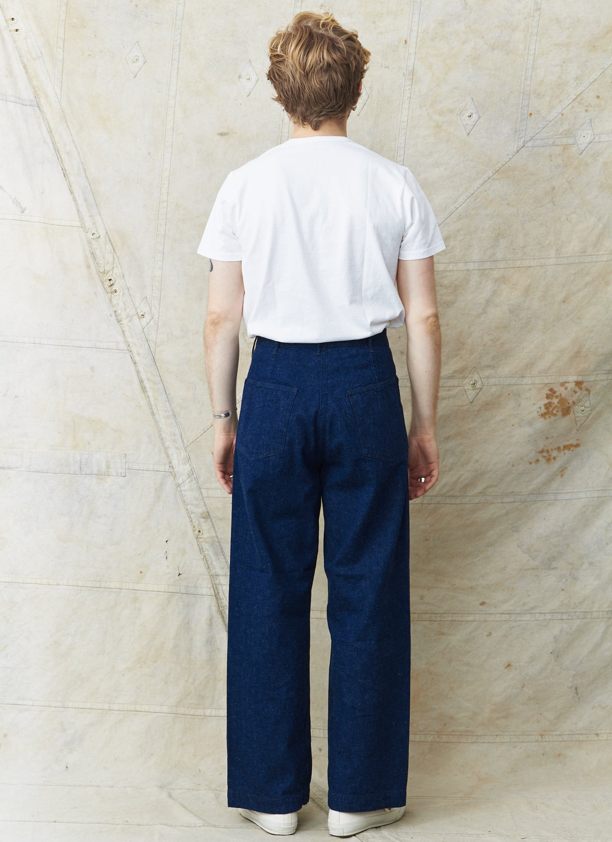 OrSlow Piped Straight Denim Pants