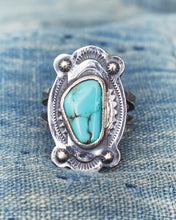 Larry Smith 4 Point Turquoise Ring RG-0065