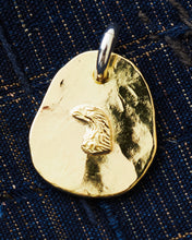 Larry Smith 18K Gold Eagle Head Pendant EFNL-0038