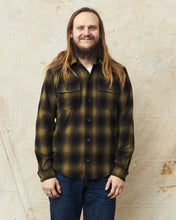 Indigofera Iconic Wool Check Shirt Black / Brown / Olive