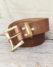 Lone Wolf Leather Belt Horwwen Natural CXL Fireman's Buckle