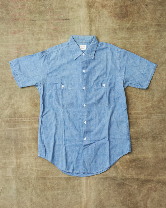 Vintage 1960's Big Mac Chambray Short Sleeve Shirt M