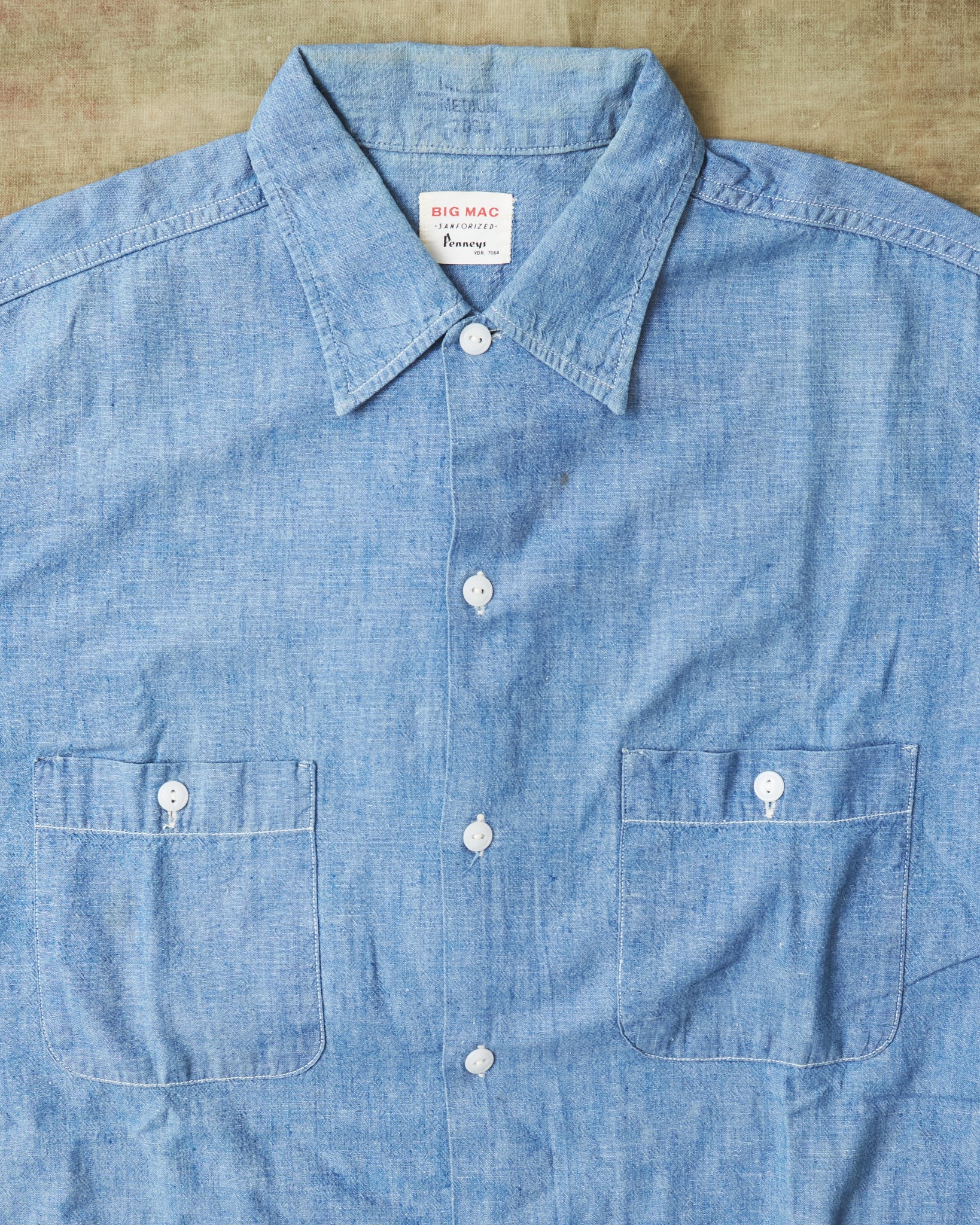 Vintage 1960's Big Mac Chambray Short Sleeve Shirt M – Second Sunrise