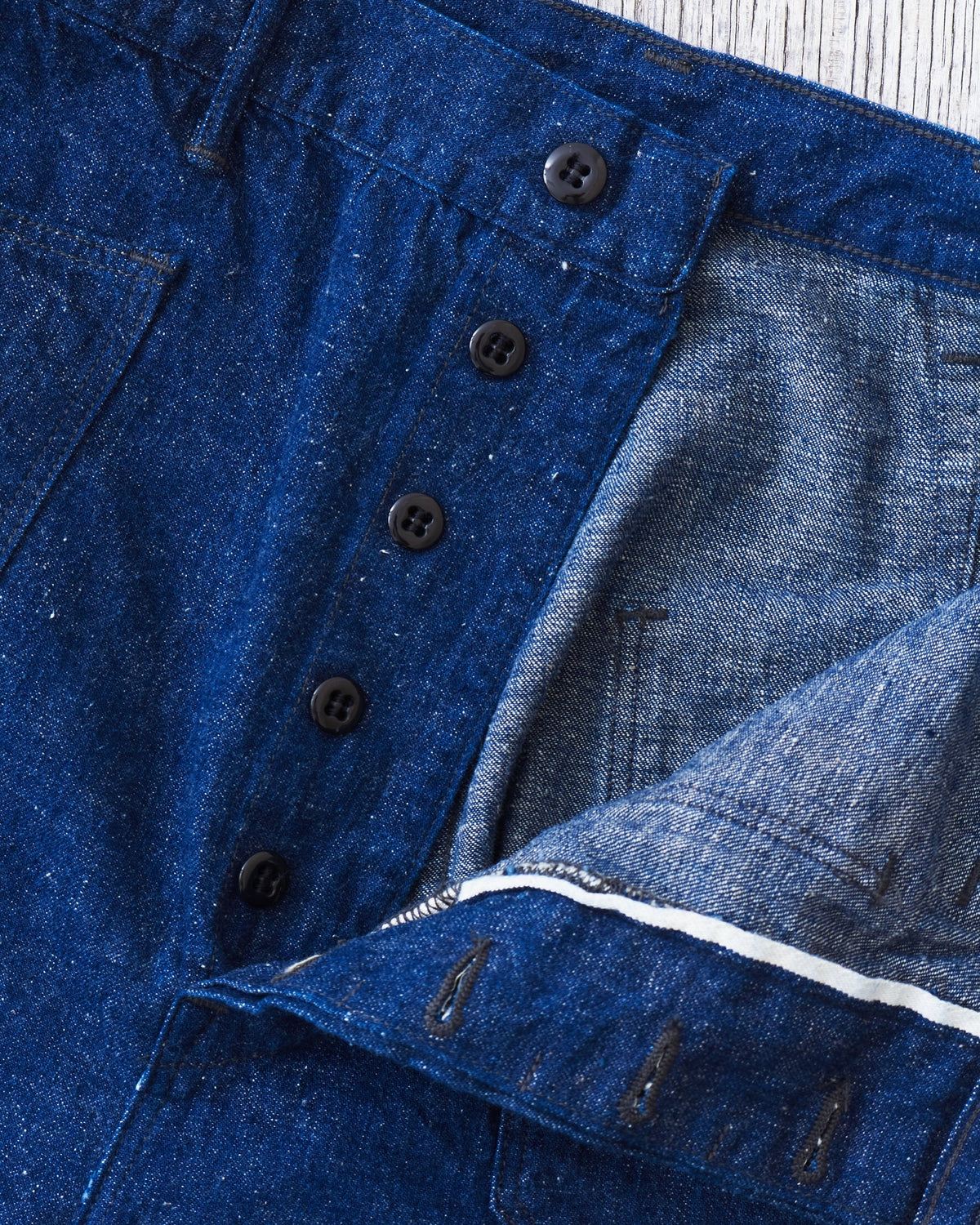 OrSlow Piped Straight Denim Pants