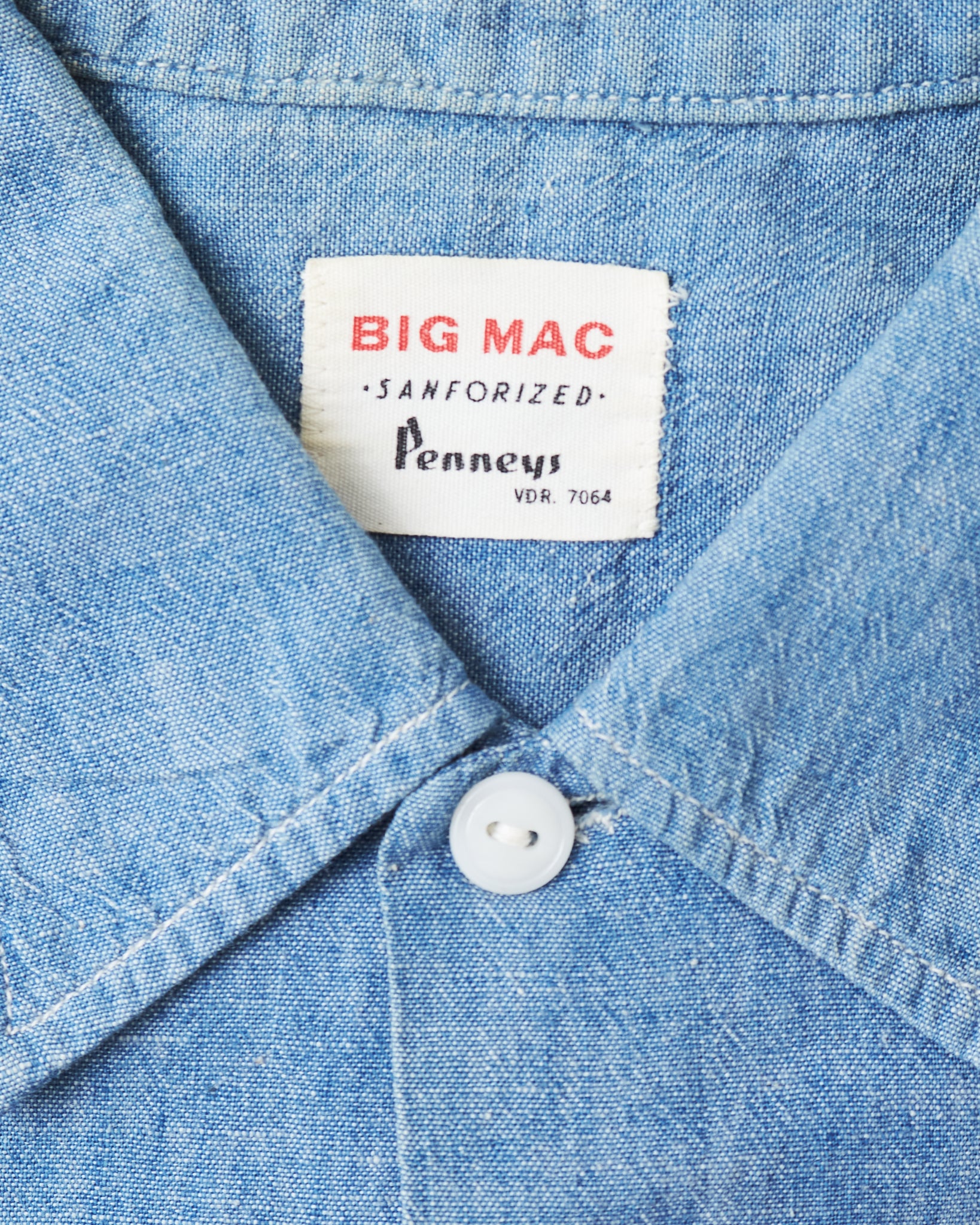 60sビンテージ USA製BIGMAC for TALL men M Vintage 1960's Big Mac Chambray Short Sleeve Shirt M – Second Sunrise
