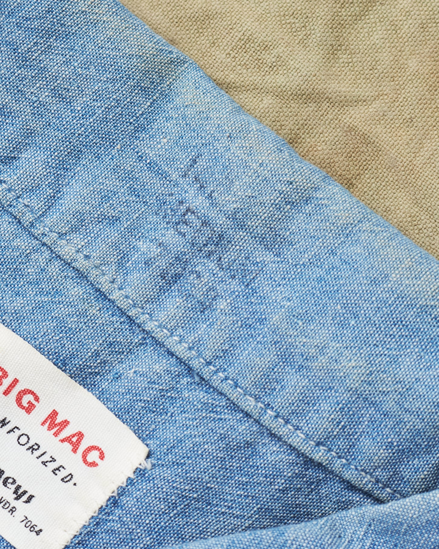 Vintage 1960's Big Mac Chambray Short Sleeve Shirt M