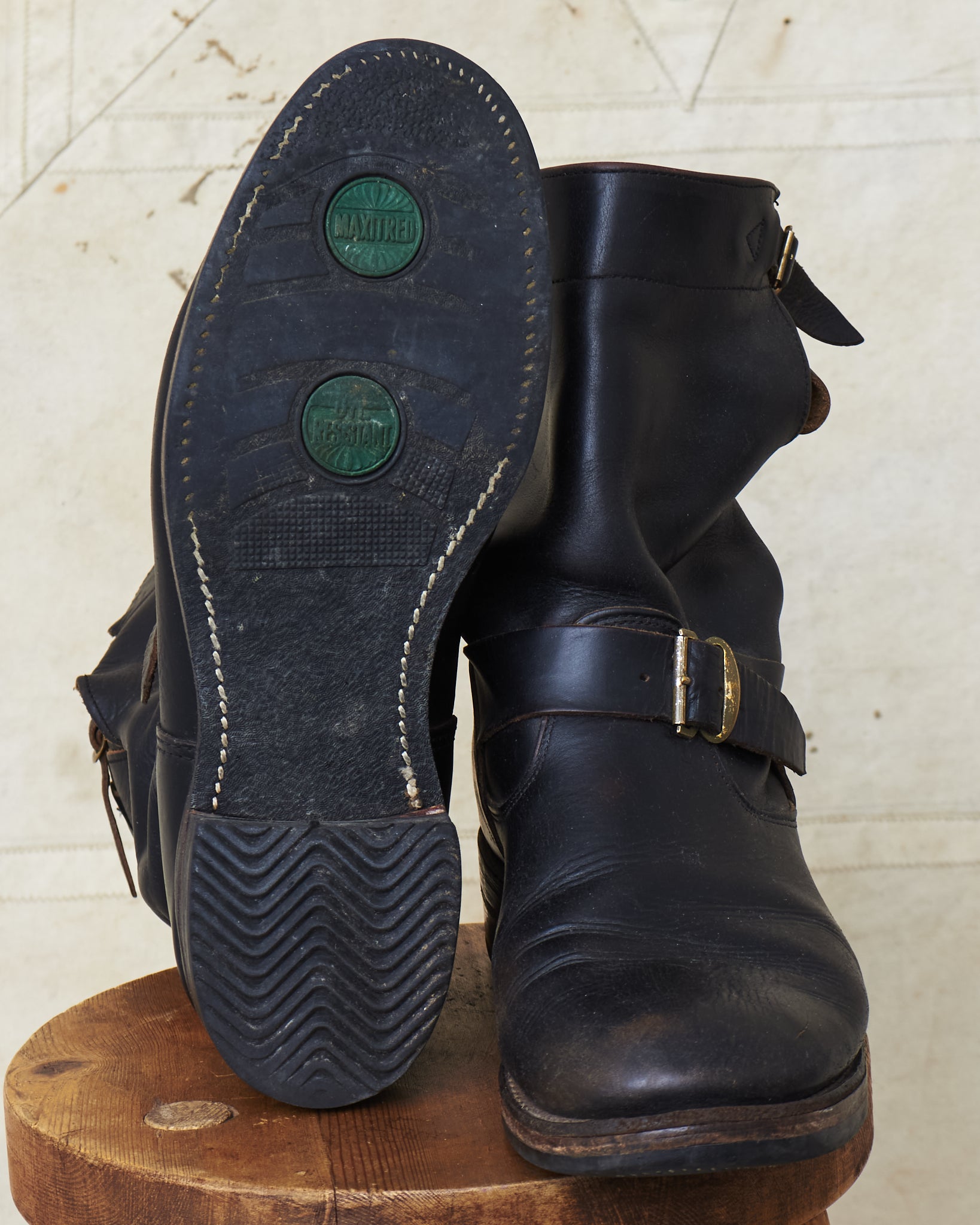 靴 RRL MURDOCK-BO-WBT 8D Men's Leather Engineer Boot | Ralph Lauren