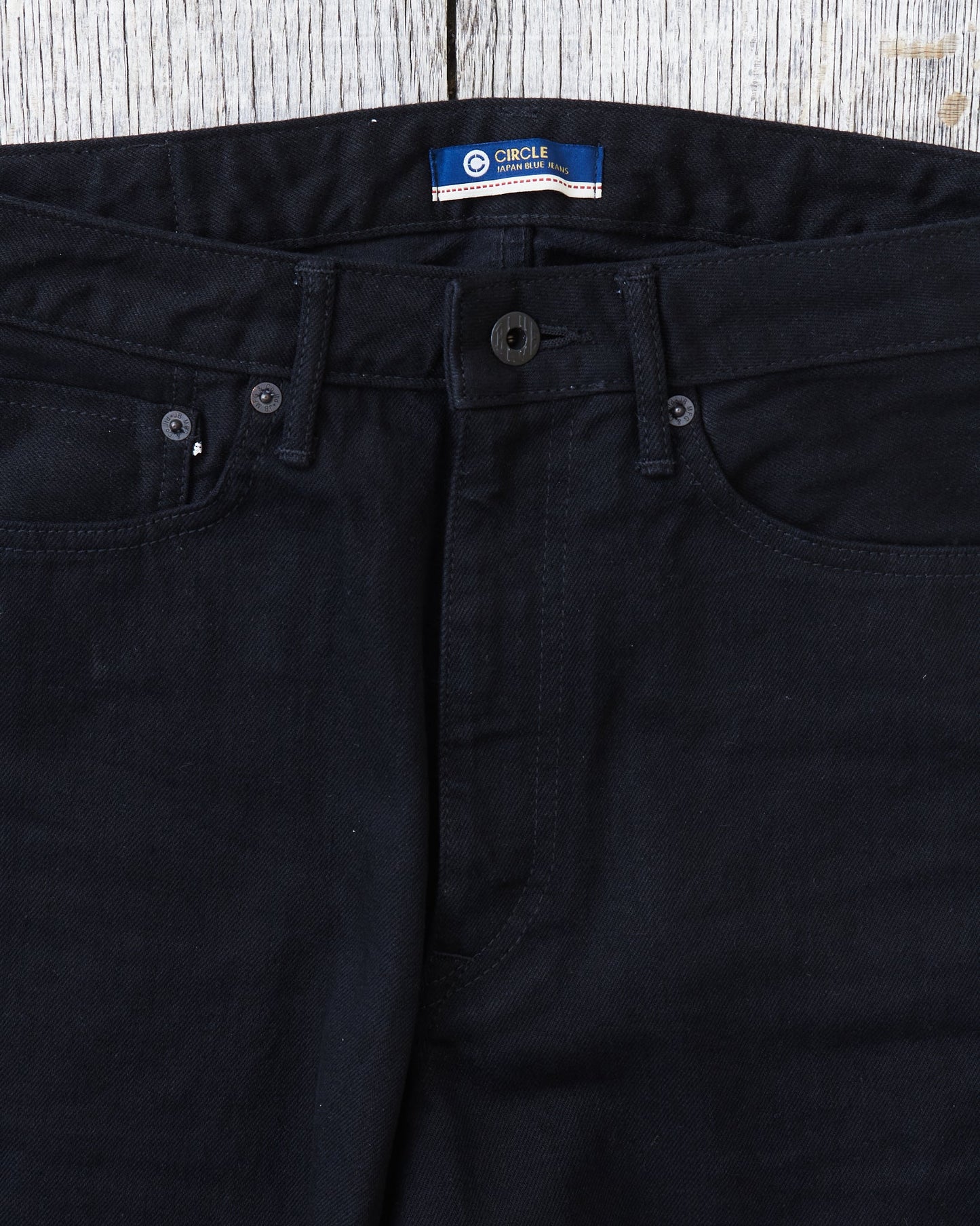 Japan Blue JBJE15143A Circle 14oz Black Straight Loose Fit Jeans