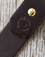 Lone Wolf Leather Belt Tärnsjö Dark Brown Veg Tanned Garrison Buckle