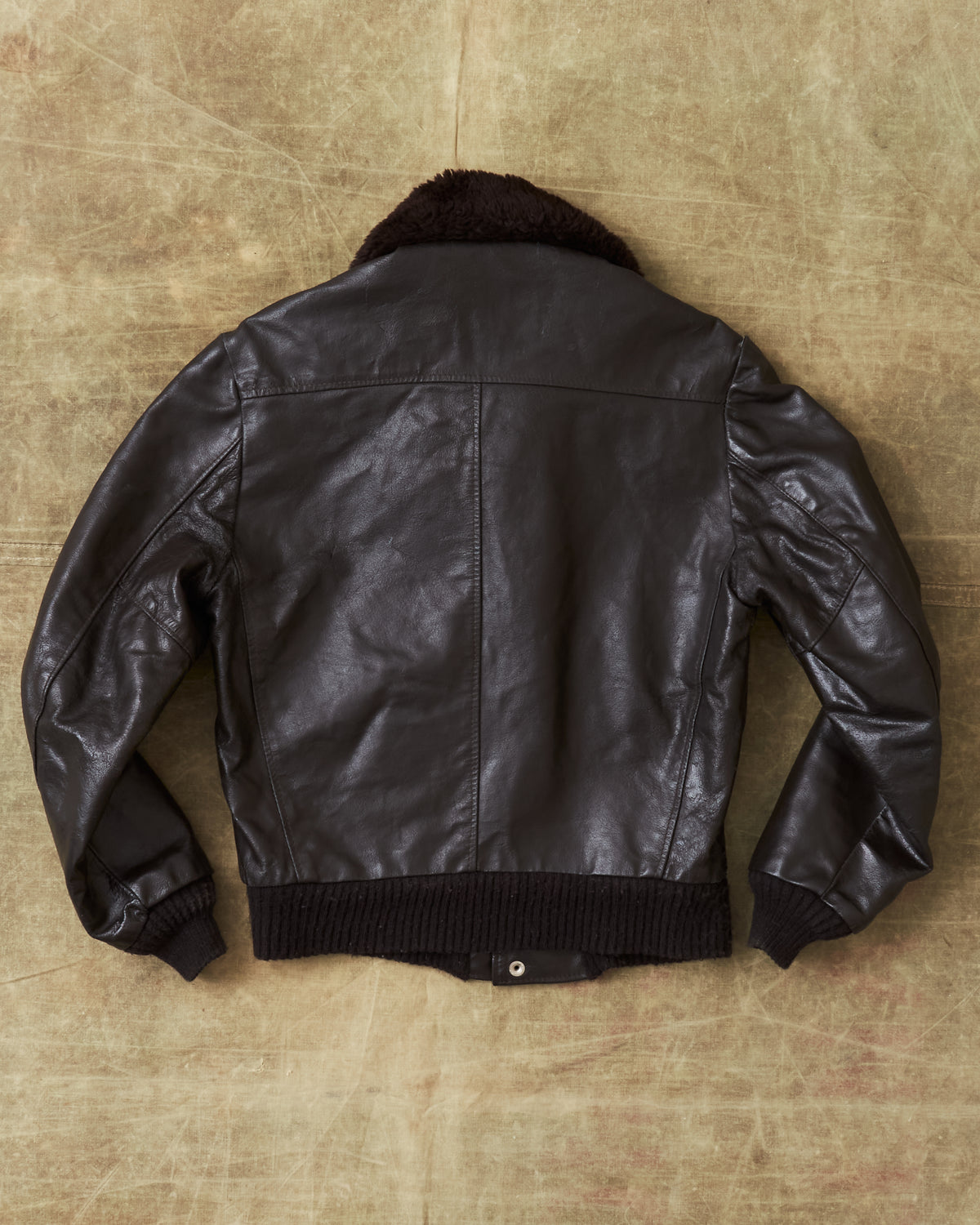 Vintage Gino Leather Flight Jacket Brown Size 38 / Small