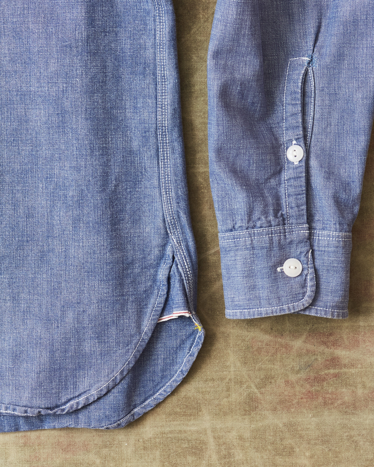 Second Hand Iron Heart Chambray Work Shirt Large