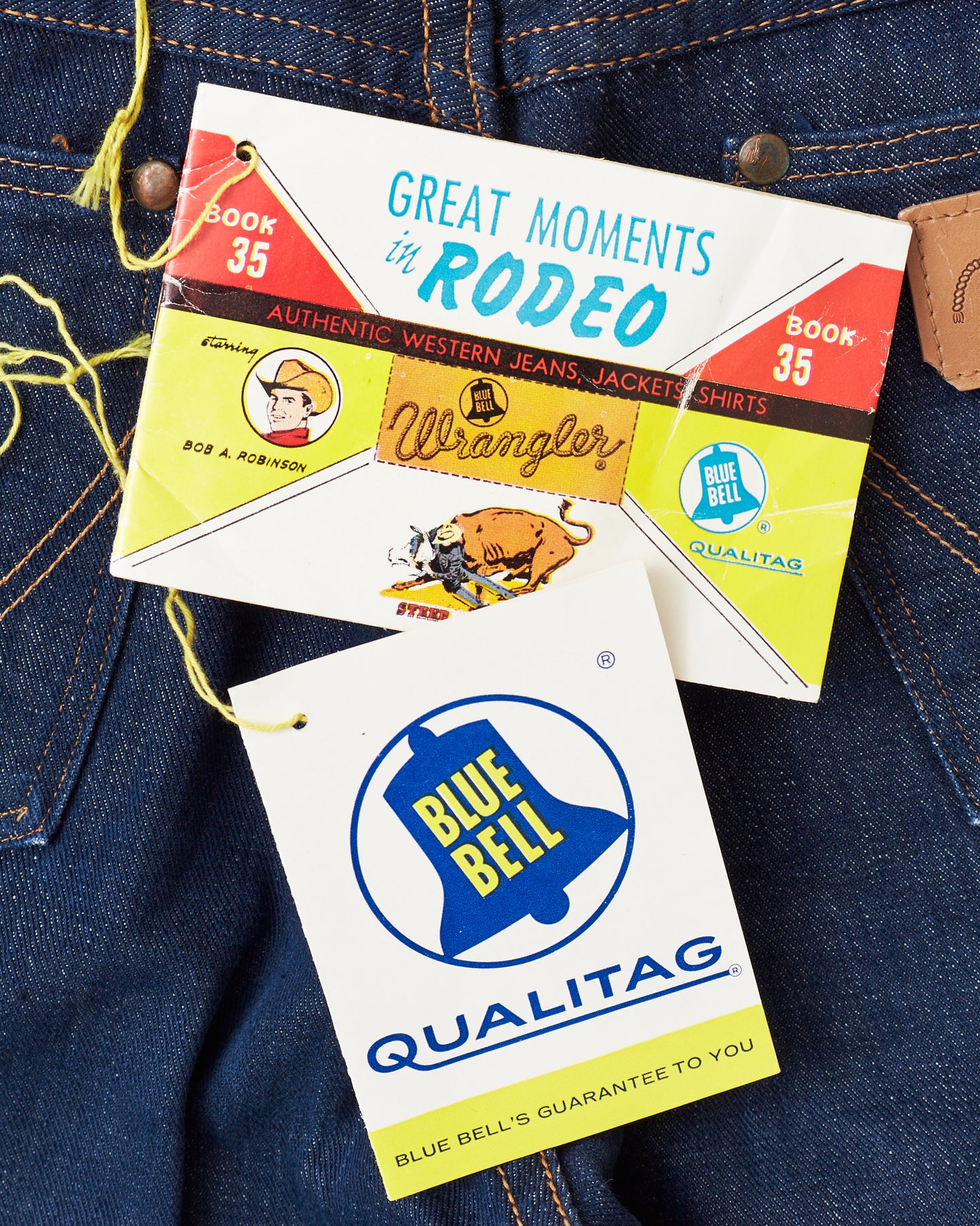 Vintage 1961 ORIGINAL Deadstock Wrangler Blue Bell Size 16
