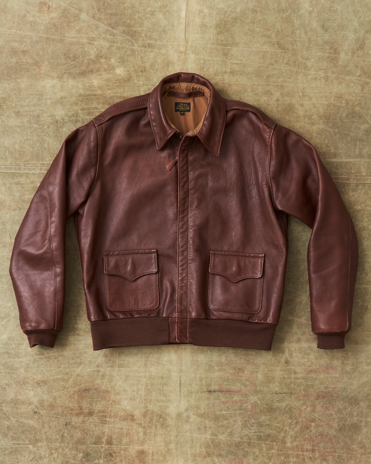 Second Hand Aero USAAF Leather A-2 40-3785-P Horsehide Leather