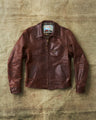 Second Hand Aero Leathers Classic 1930s Half Belt Horsehide Brown Jacket 42
