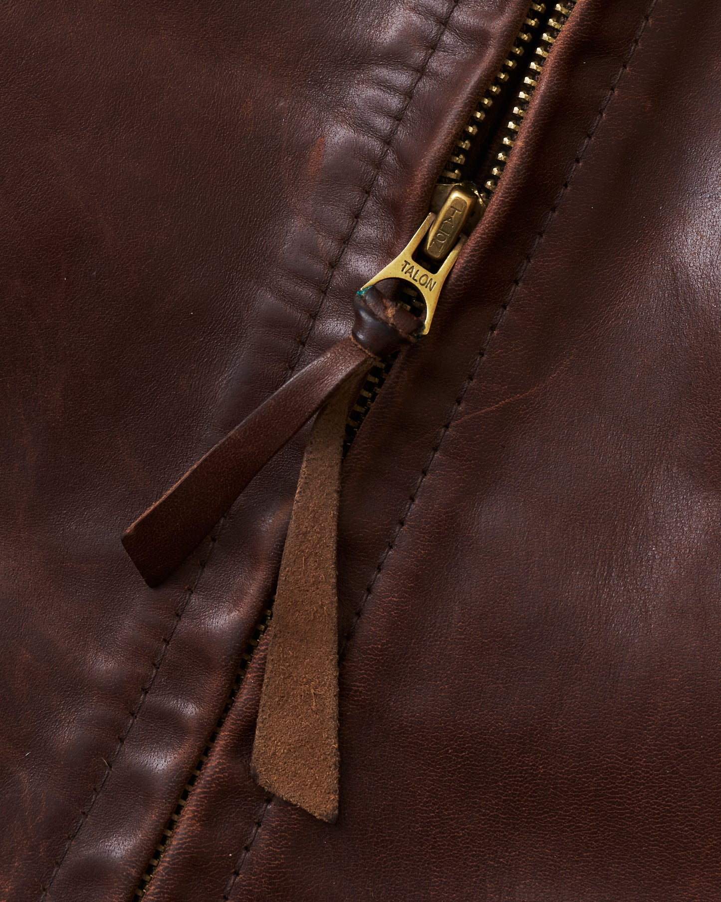 Second Hand Aero Leathers Classic 1930s Half Belt Horsehide Brown Jacket 42