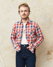 Sugar Cane & Co Fiction Romance Twill Check Work Shirt Red SC29365