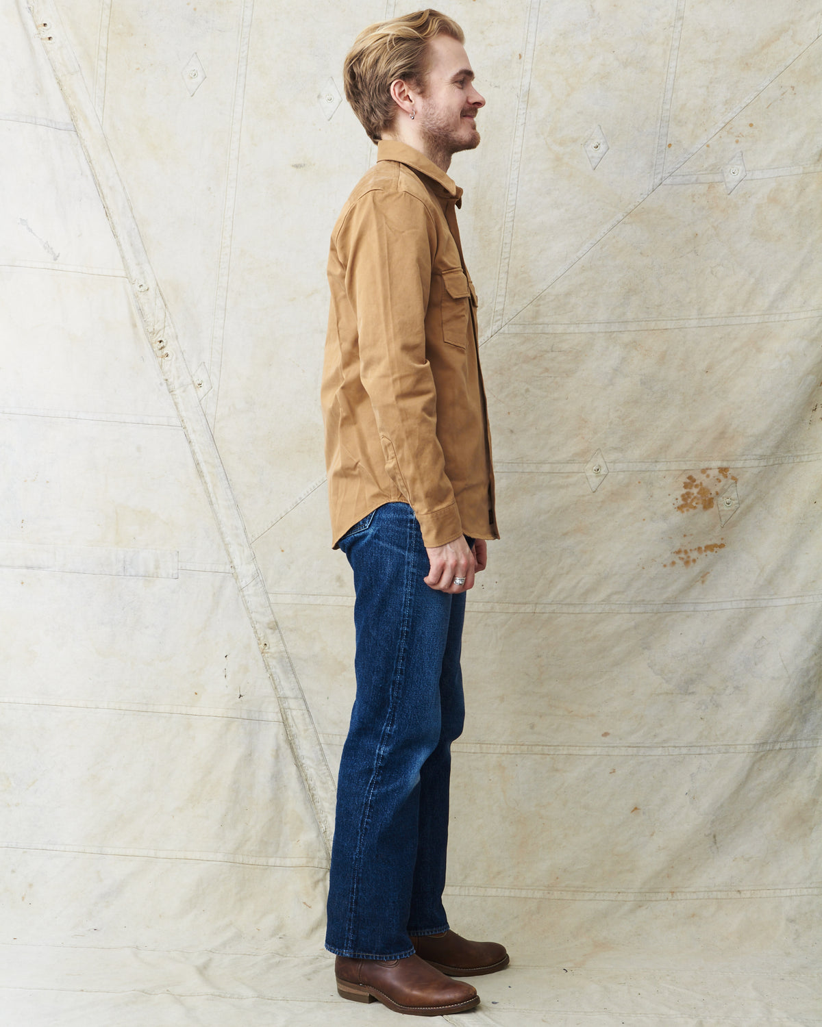 Indigofera Alamo Shirt Khaki Beige