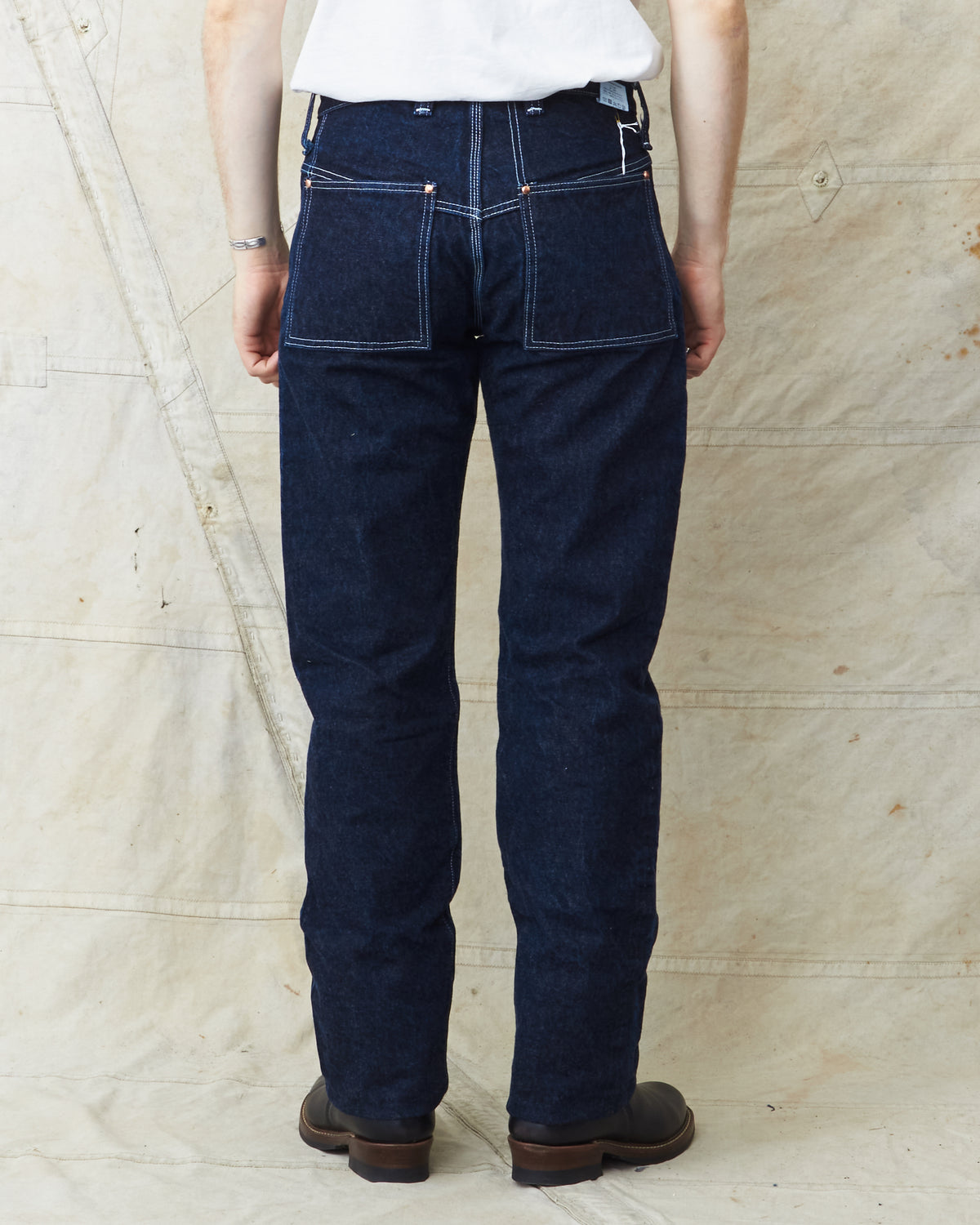 Tender Type 125 High Straight Jeans 16 oz Rinsed Selvage Denim
