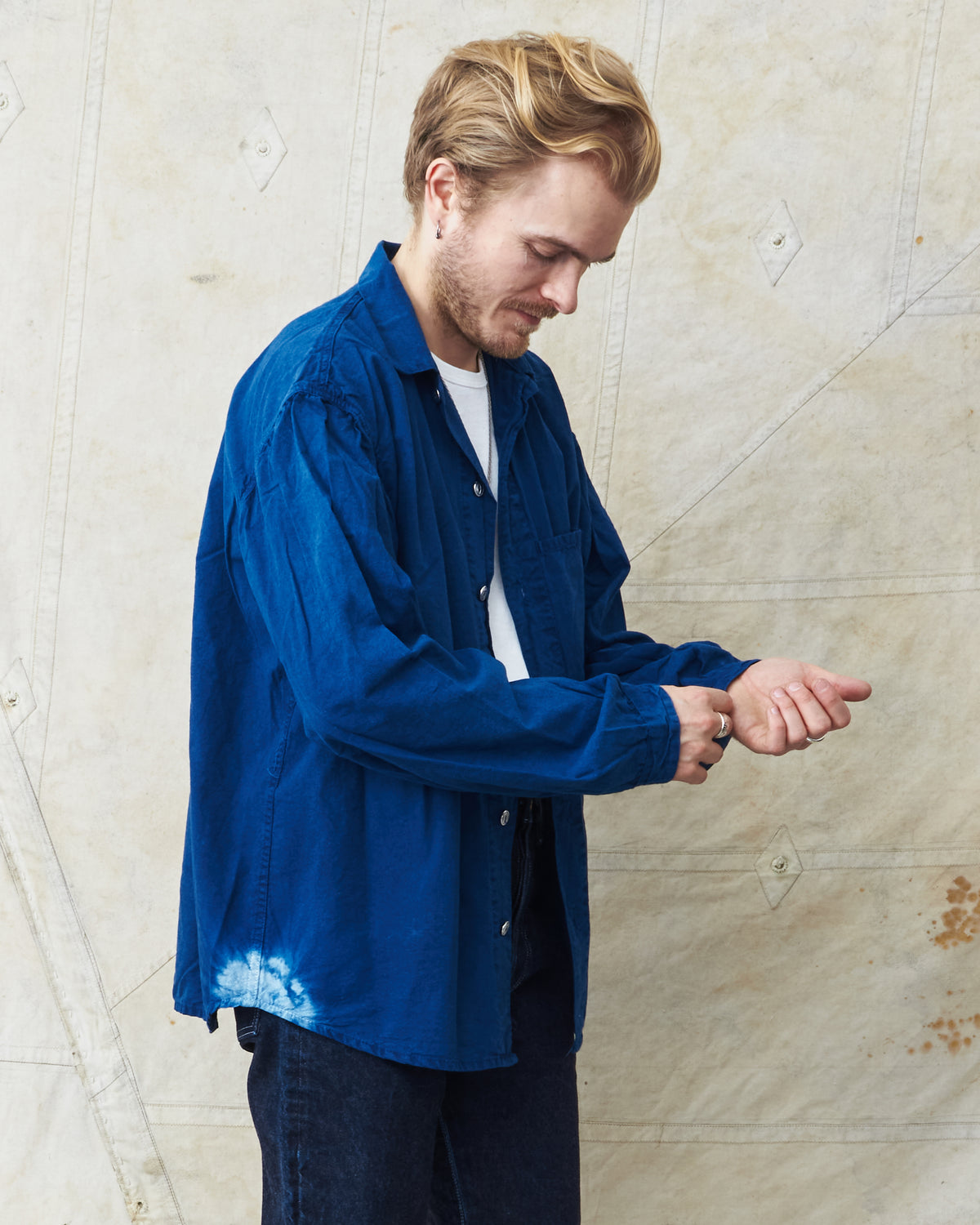 Tender 462 Achilles' Heel Indigo Dyed Millwheel Shirt