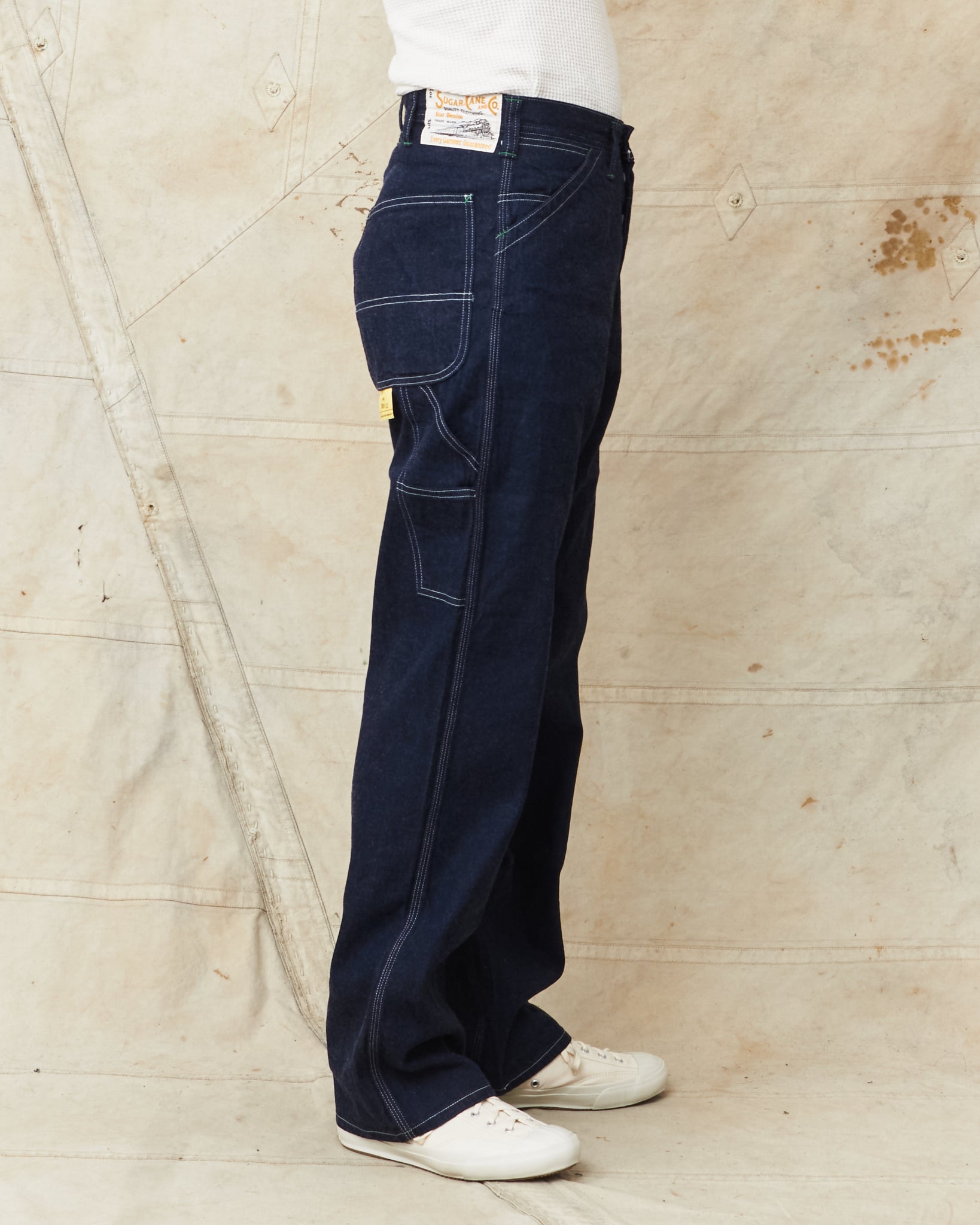 Sugar Cane & Co SC42495 11oz. Blue Denim Work Pants – Second Sunrise
