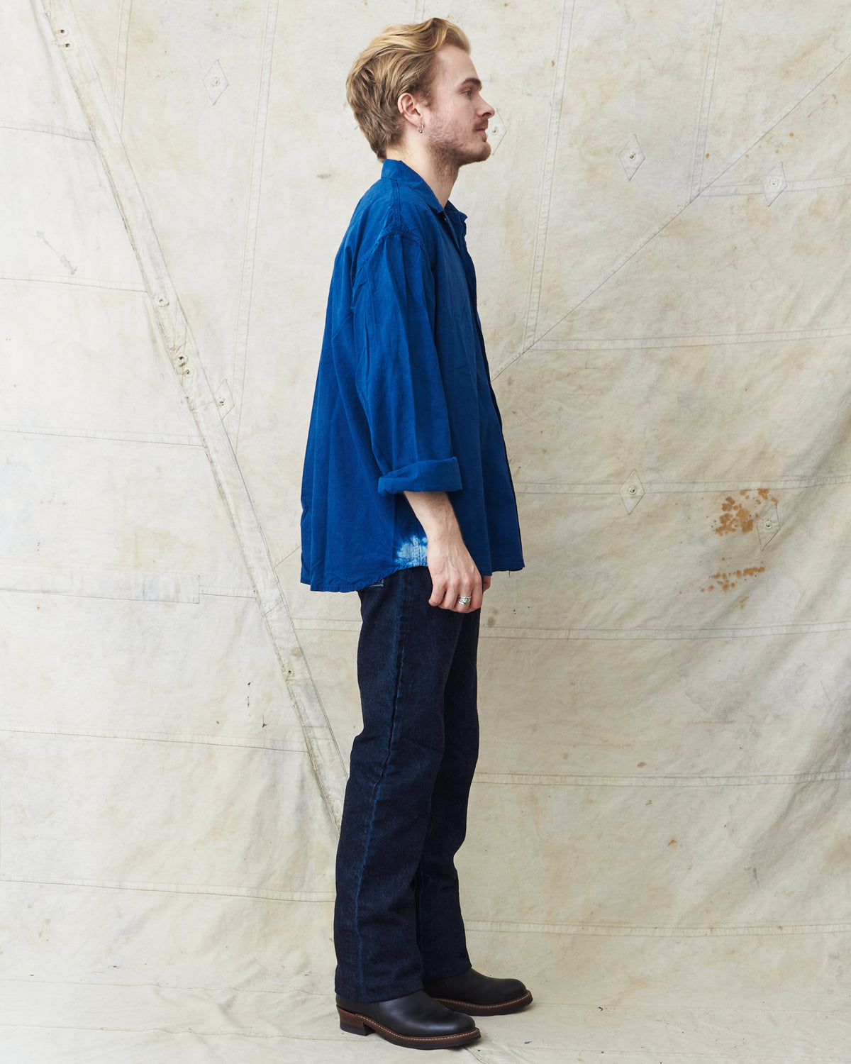 Tender 462 Achilles' Heel Indigo Dyed Millwheel Shirt