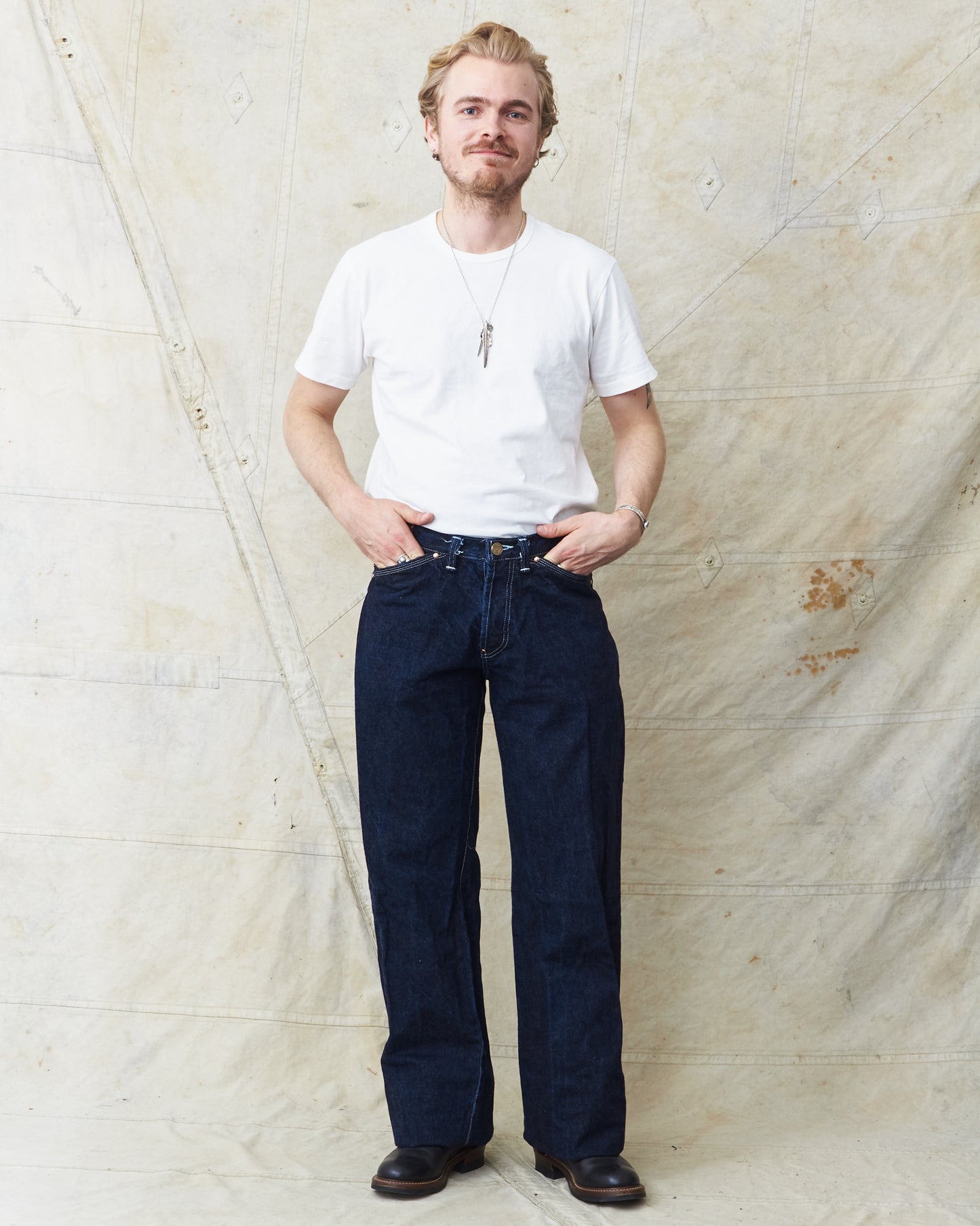 Tender Type 136 Oxford Jeans 16 oz Rinsed Selvage Denim