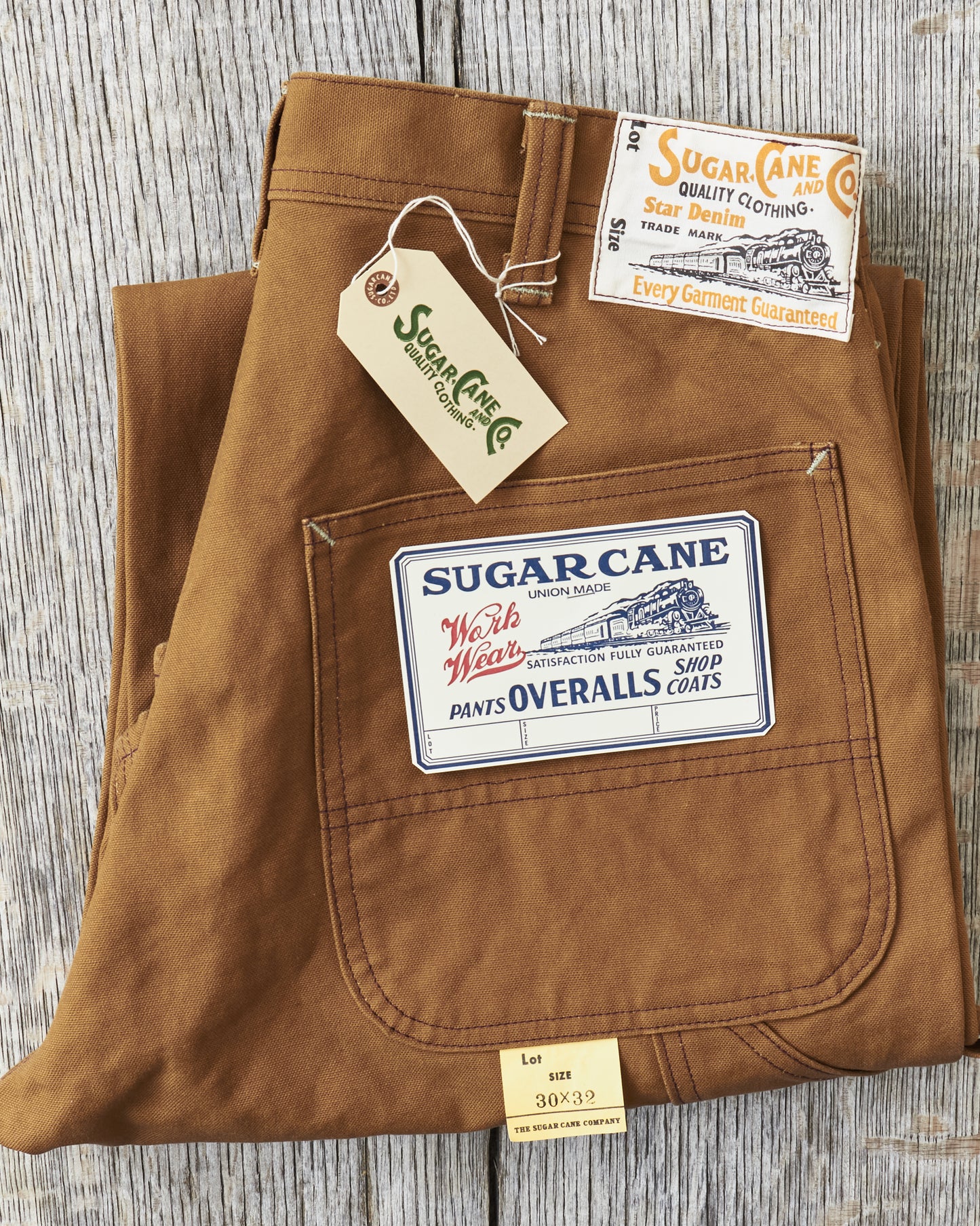 Sugar Cane & Co SC42497 13oz. Brown Duck Work Pants