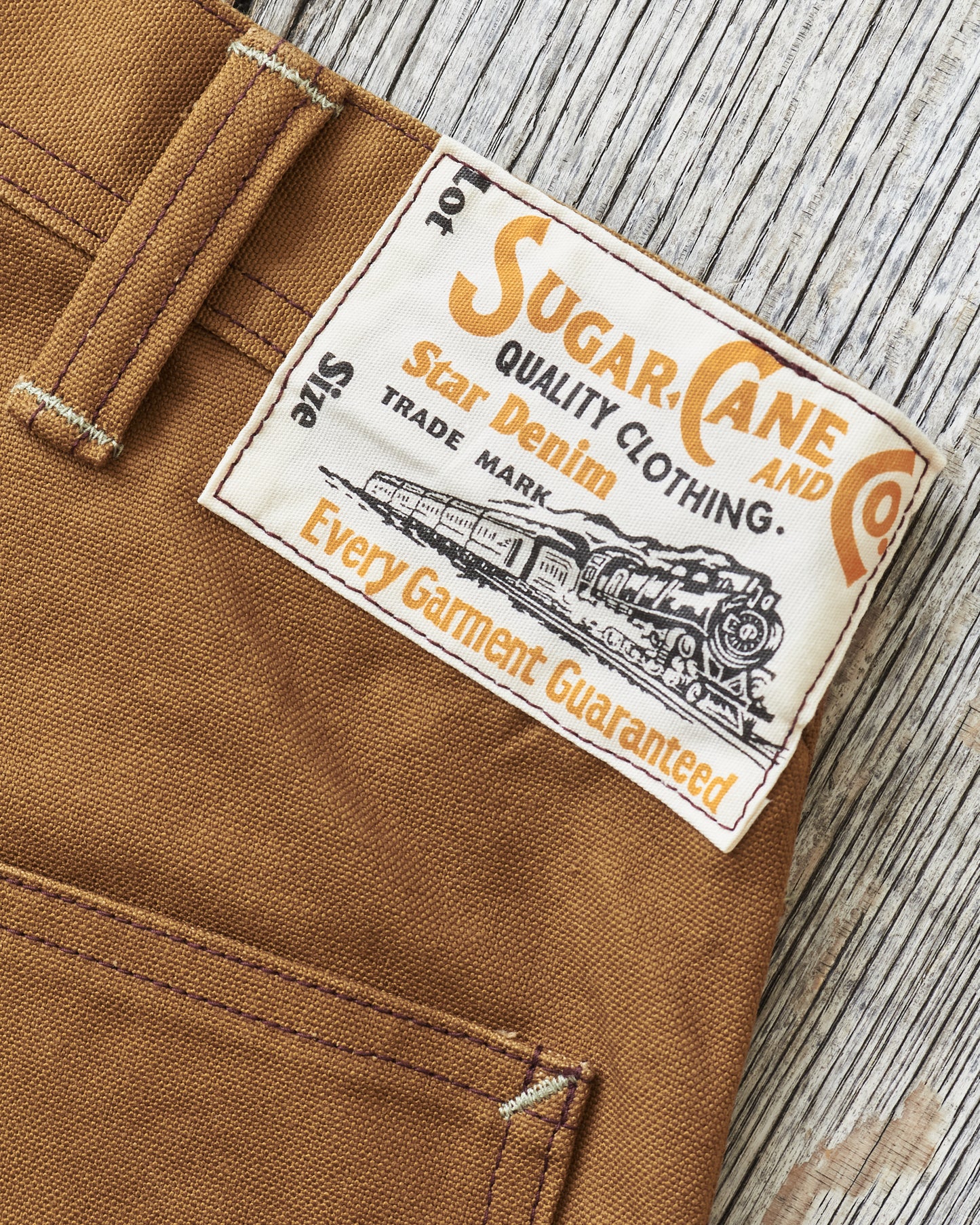 Sugar Cane & Co SC42497 13oz. Brown Duck Work Pants