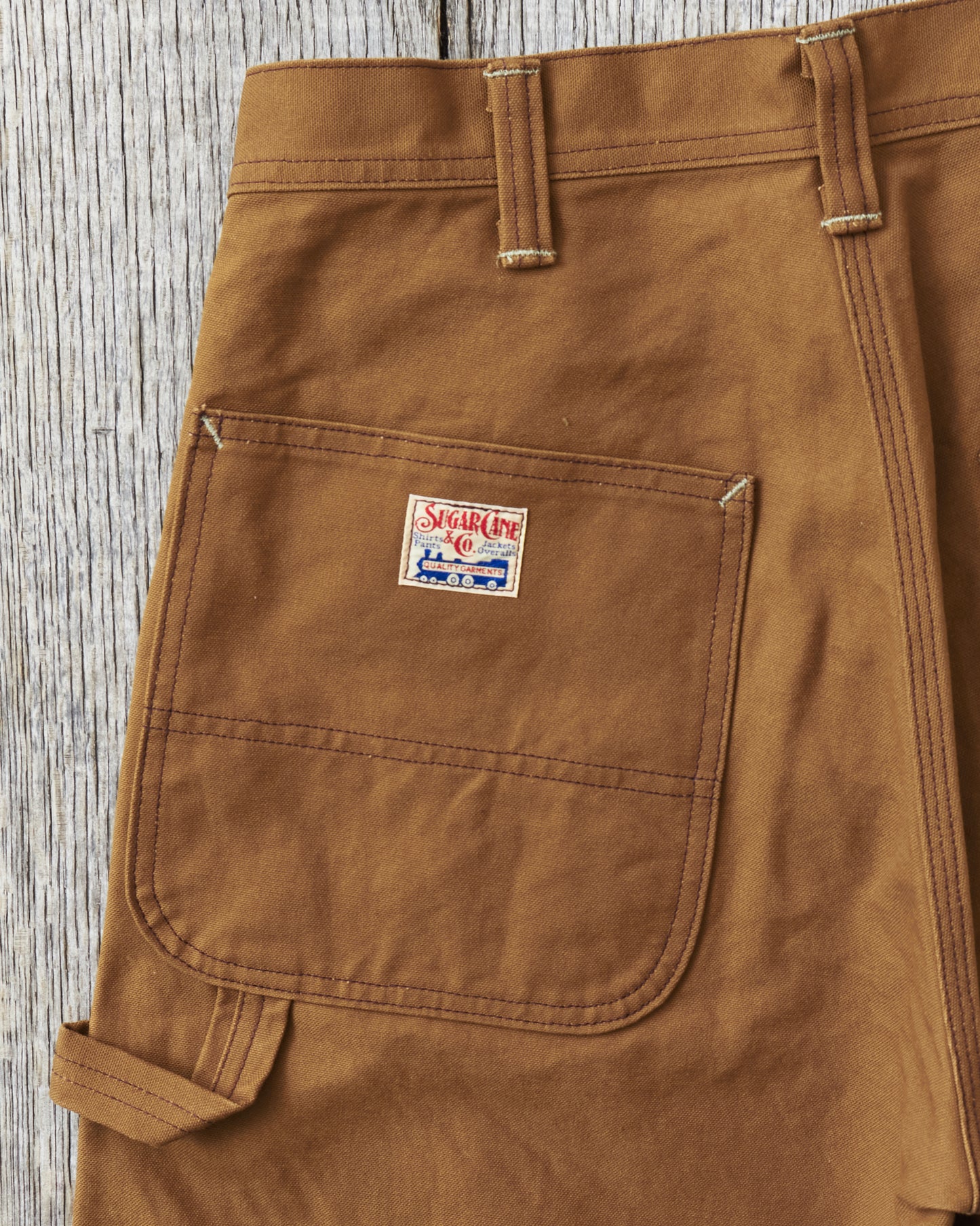 Sugar Cane & Co SC42497 13oz. Brown Duck Work Pants