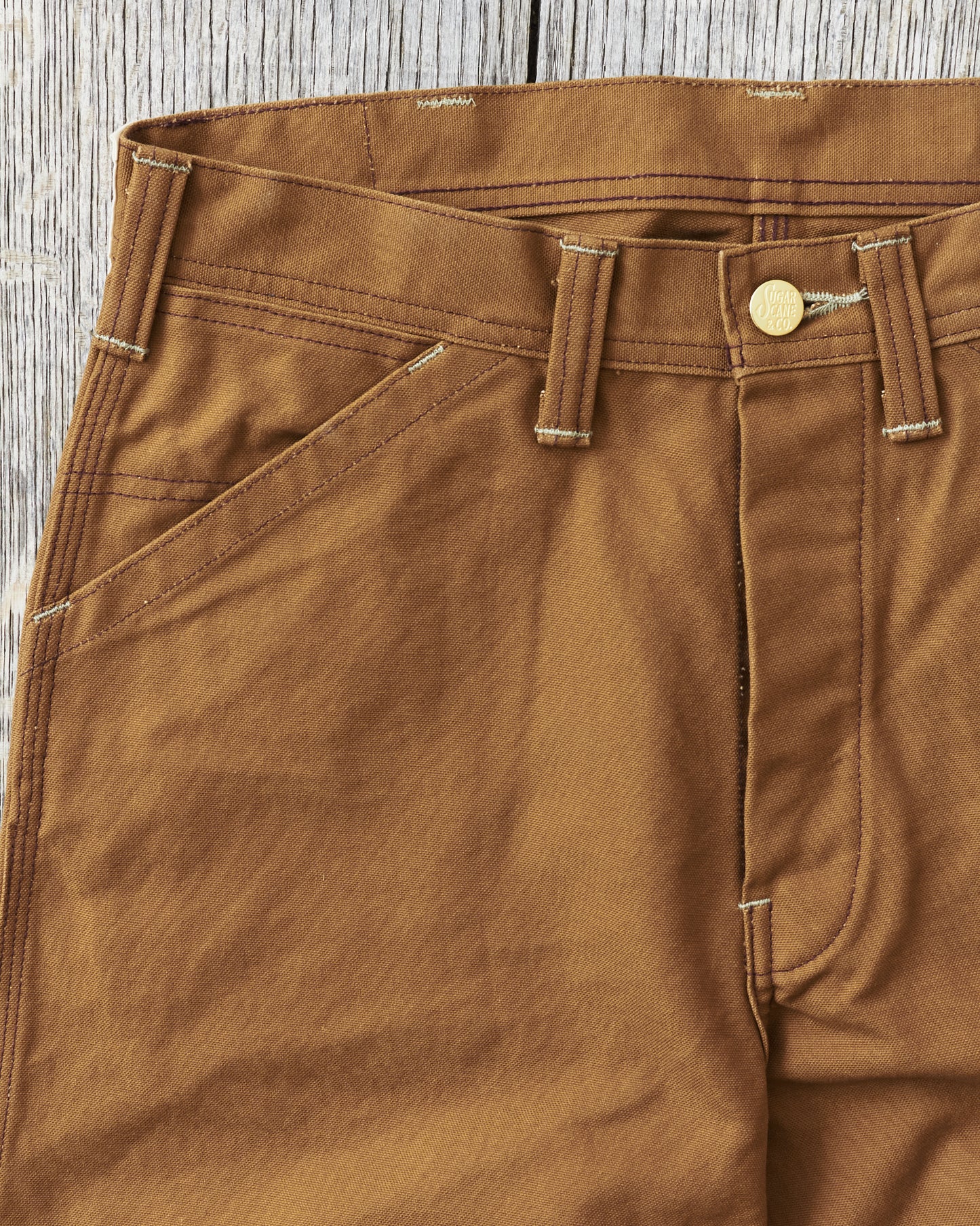 Sugar Cane & Co SC42497 13oz. Brown Duck Work Pants