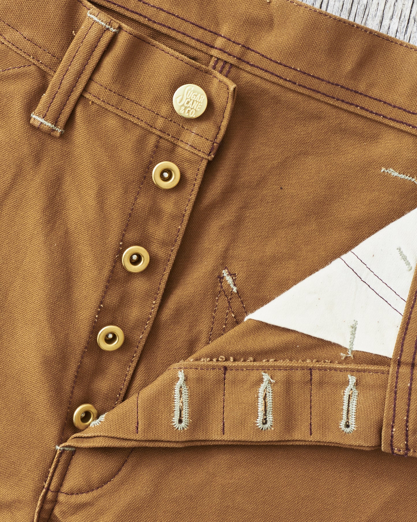 Sugar Cane & Co SC42497 13oz. Brown Duck Work Pants