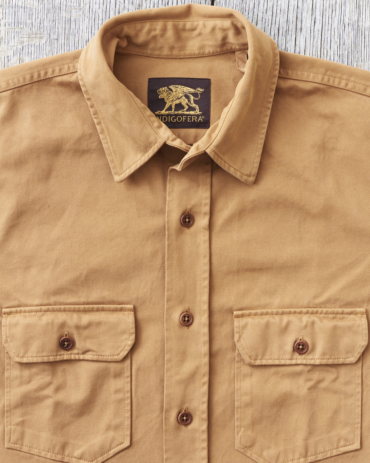 Indigofera Alamo Shirt Khaki Beige