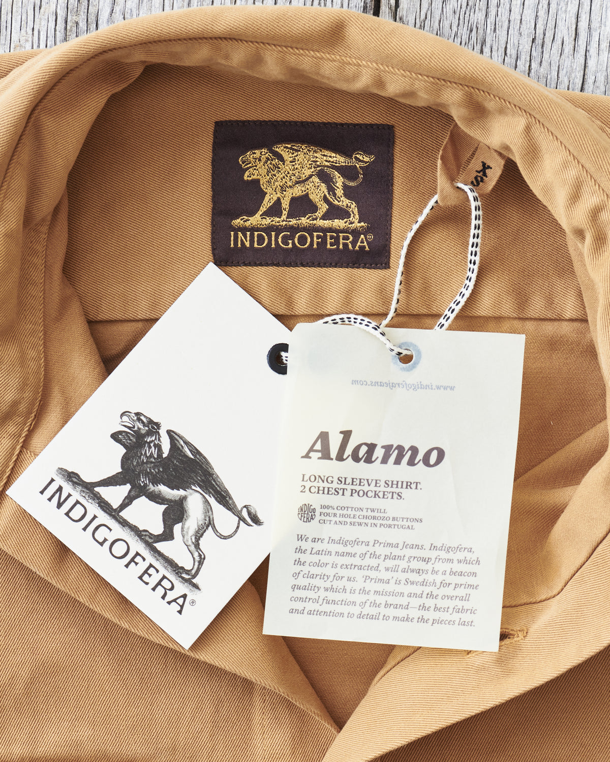 Indigofera Alamo Shirt Khaki Beige