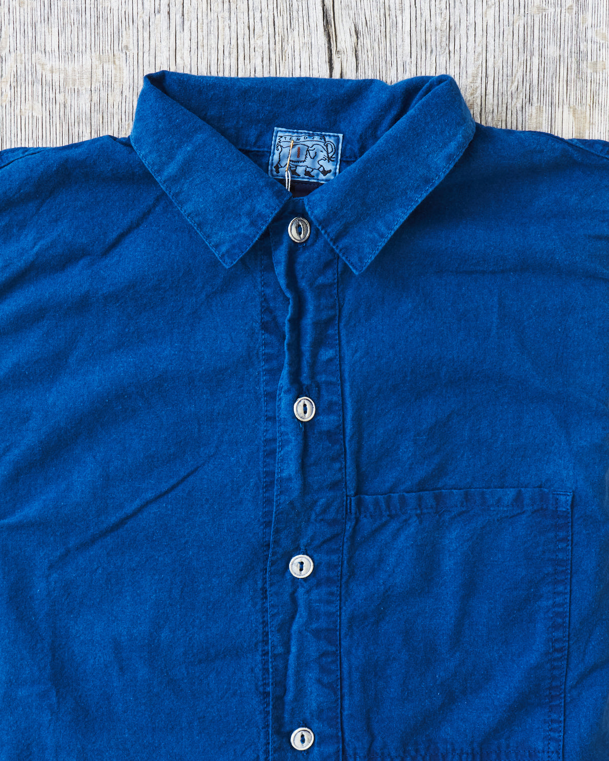 Tender 462 Achilles' Heel Indigo Dyed Millwheel Shirt