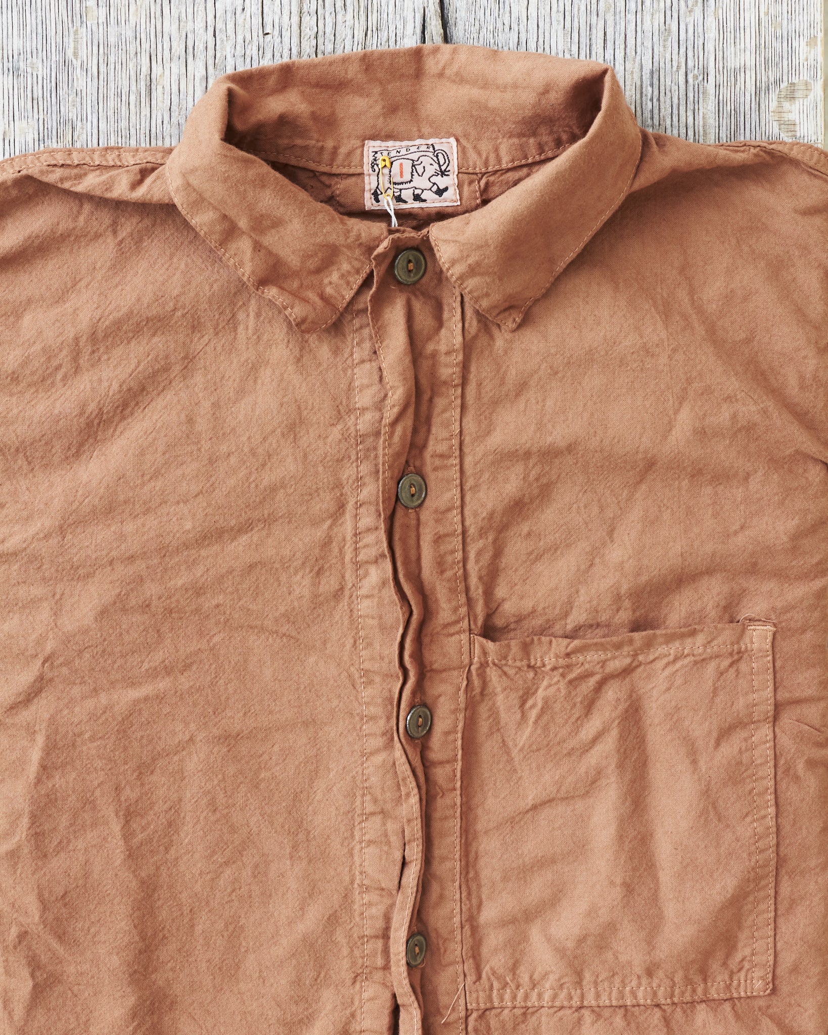 Tender 462 Tan Wattle Dyed Millwheel Shirt – Second Sunrise