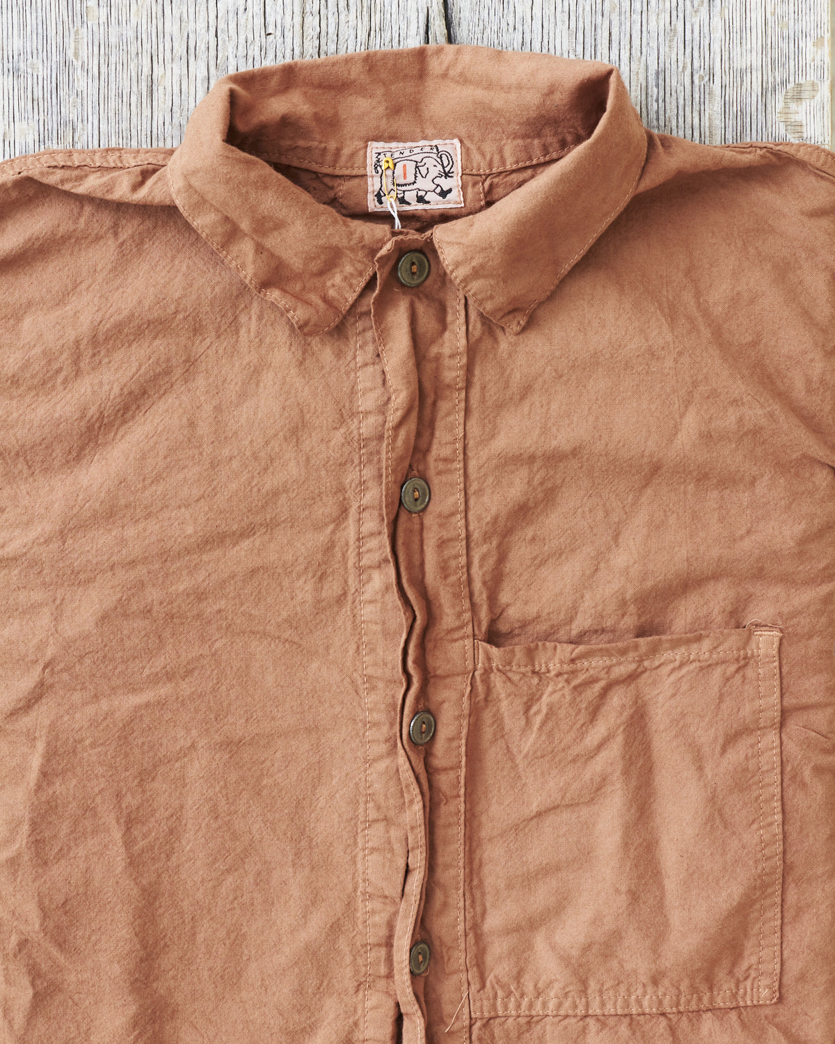 Tender 462 Tan Wattle Dyed Millwheel Shirt