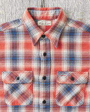 Sugar Cane & Co Fiction Romance Twill Check Work Shirt Red SC29365