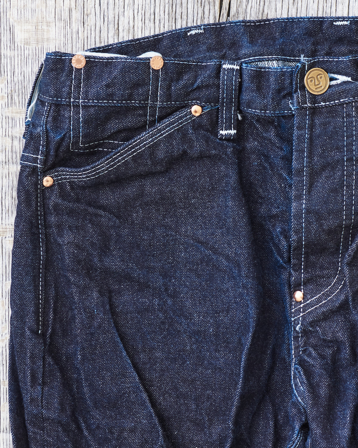 Tender Type 125 High Straight Jeans 16 oz Rinsed Selvage Denim