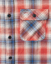 Sugar Cane & Co Fiction Romance Twill Check Work Shirt Red SC29365