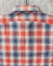 Sugar Cane & Co Fiction Romance Twill Check Work Shirt Red SC29365