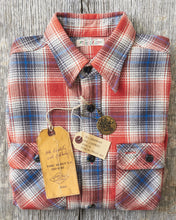 Sugar Cane & Co Fiction Romance Twill Check Work Shirt Red SC29365