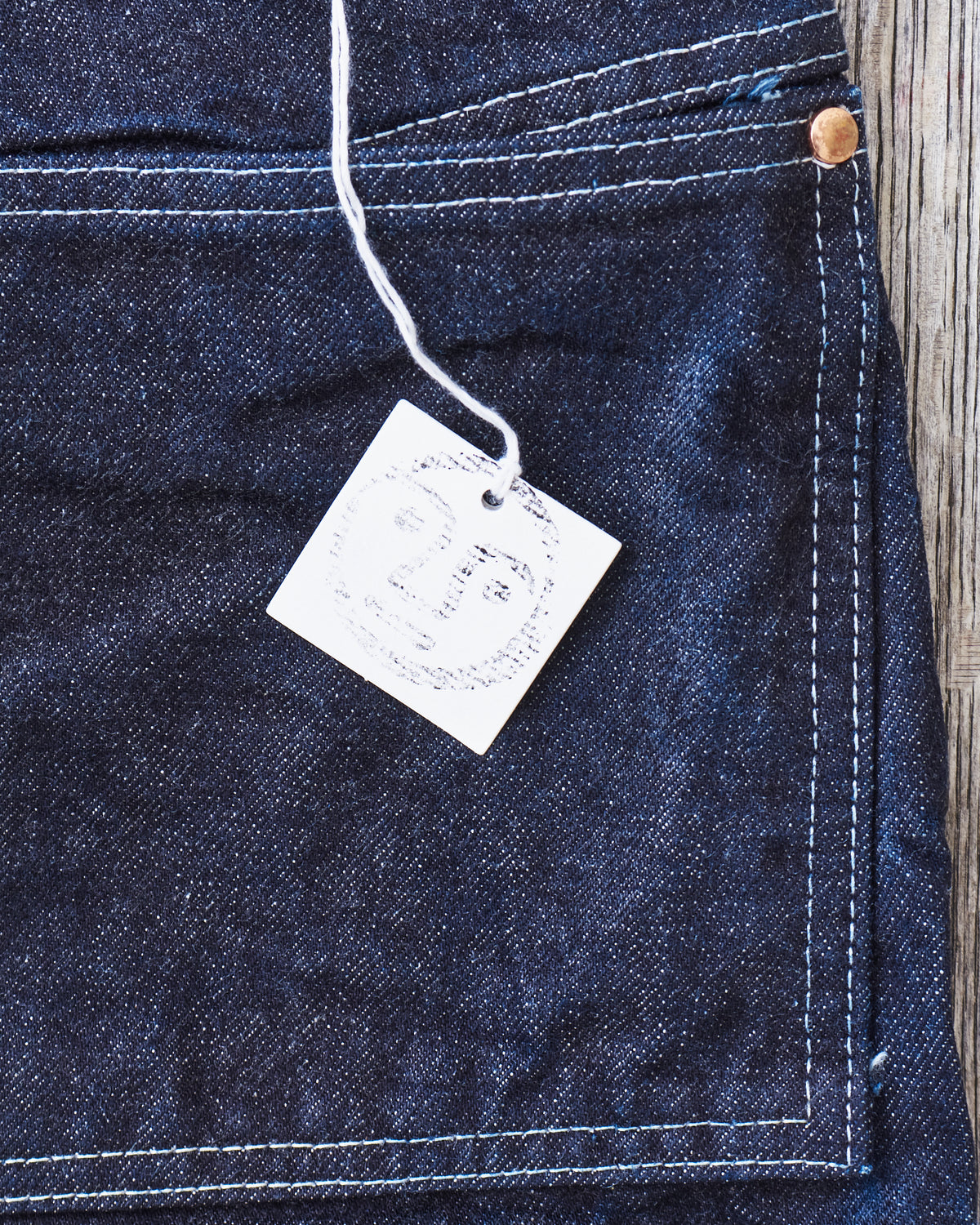 Tender Type 125 High Straight Jeans 16 oz Rinsed Selvage Denim