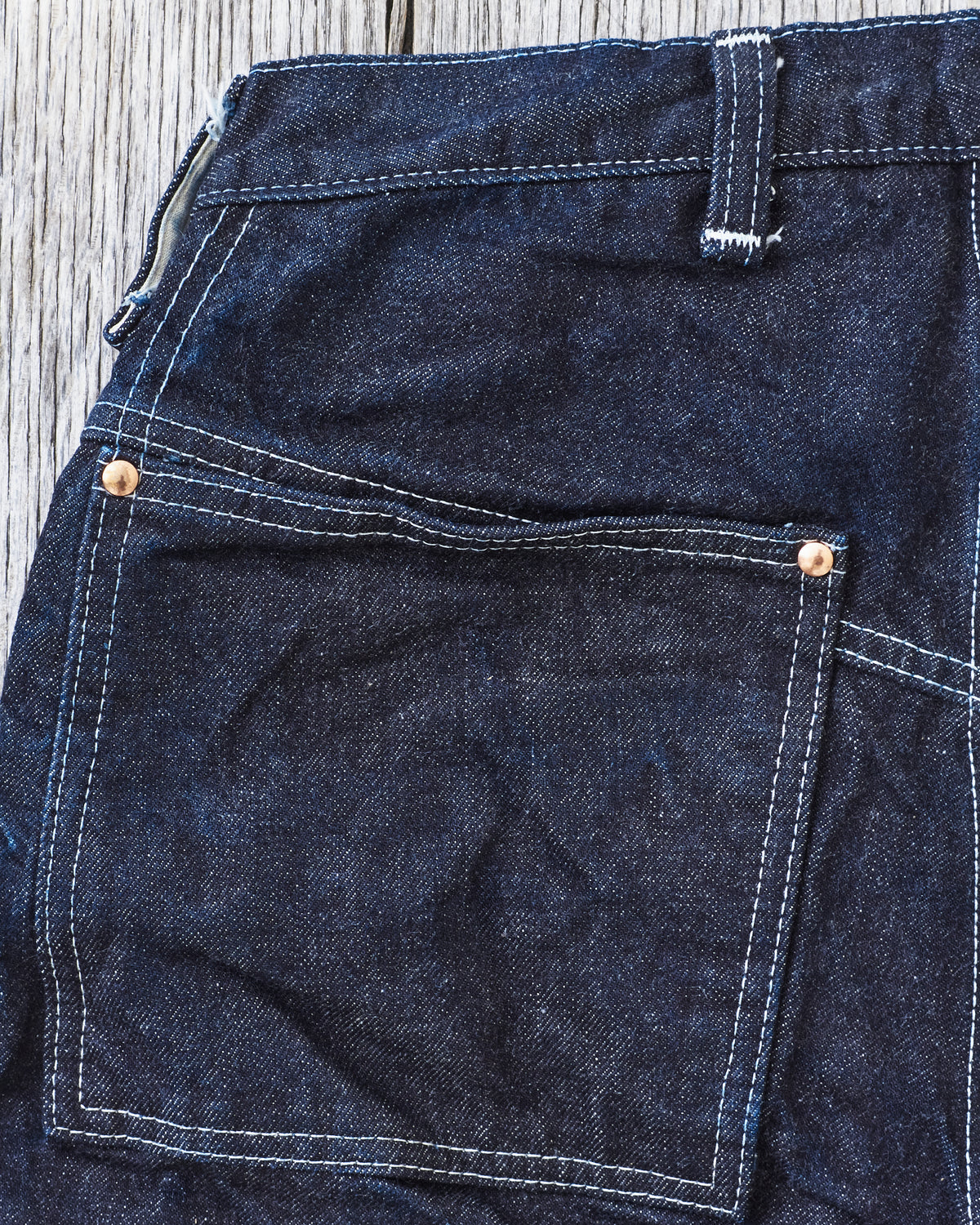 Tender Type 125 High Straight Jeans 16 oz Rinsed Selvage Denim